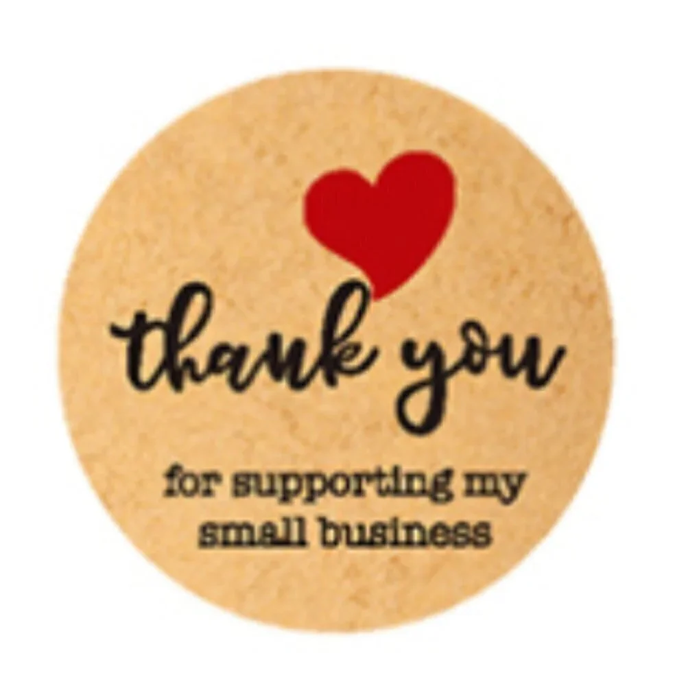 500 PCS Thank You For Supporting My Small Business 1